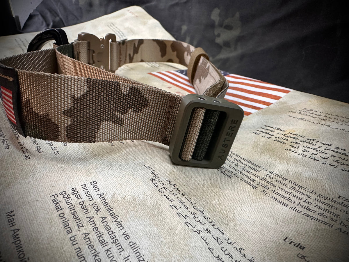 Custom K9 collars Gunfighter Design